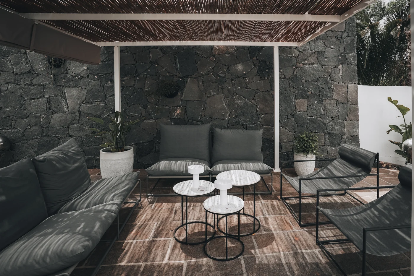 The terrace at Villa Amonita on Lanzarote